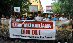 Siverek, Refah'taki Katliamı Sesiz Yürüyüşle Protesto Etti