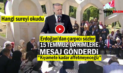 Erdoğan 15 Temmuz Şehitler Anıtı'nda Kuran Okudu