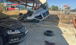 Suruç'ta 4 Kişinin Yaralandığı Kaza Kameraya Yansıdı