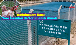 Sulama Kanalları Boyunca DSİ'nin Çektiği Tel Örgüleri Yöre İnsanı Çalıp Kümes Yapıyor