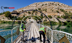 Halfeti’de Yüzen Köprü Onarılıyor