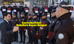 Şanlıurfa'da Gasp Olayına Anında Müdehale Eden Bekçilere Başarı Belgesi