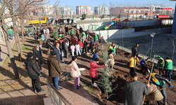 Karaköprü'de Okul Bahçeleri Ağaçlandırılıyor