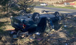 Şanlıurfa’da Şarampole Devrilen Otomobilin Sürücüsü Yaralandı