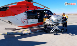 Ambulans Helikopter 25 Günlük Berat Bebek İçin Havalandı