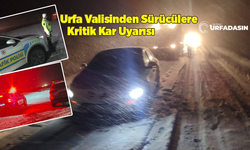 Siverek-Diyarbakır ve Viranşehir-Diyarbakır Yollarında Karla Mücadele Devam Ediyor