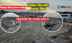 Şanlıurfa Kuzey Batı Çevre Yolundaki Dere Islah Çalışması Trafiği Felç Ediyor