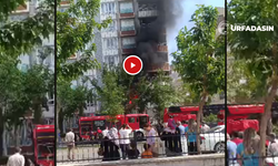 Karaköprü'de 9 Katlı Binada Korkutan Yangın!