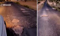 Birecik'te Kırsal Yollar Köstebek Yuvası Gibi !