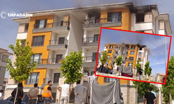 Birecik'te TOKİ Konutlarında Korkutan Yangın