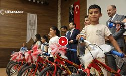 Şanlıurfa’da Başarılı Bin İlkokul Öğrencisine Bin Bisiklet Hediye Edildi