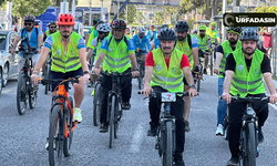 Şanlıurfa'da 12. Geleneksel Yeşilay Bisiklet Turuna Yoğun Katılım