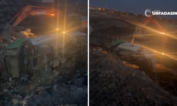 Şanlıurfa'da Belediyenin Çöp Kamyonu Devrildi, Şoför Yaralandı