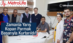 Şanlıurfalı Çiftçi Parmağını Gübre Makinesine Kaptırdı Özel Metrolife Hastanesi'nde Kopan Parmağına Kavuştu