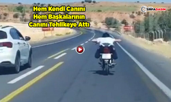 Motosikletin Üzerinde Uzanarak Kullanan Sürücü Cezayı Yedi