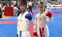 Viranşehirli Arin İle Ensar, Karate Şampiyonasında Altın Madalya Kazandı