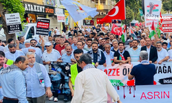 Urfa'da Yüreği Gazze İçin Yananlar "Gazze Ölüyor, Ayağa Kalk" Yürüyüşüne Katıldı