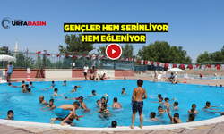 Şanlıurfa’da Yüzme Havuzlarında Çocuk Cıvıltıları