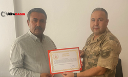 Alkan Kayabaşı'na Jandarmadan Teşekkür Belgesi
