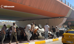 Şanlıurfa'da Otomobil Takla Attı Yaralılar Var