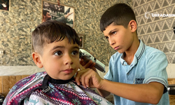 Suruçlu 12 Yaşında Berber Arda Kip, Kalfalıktan Ustalığa Terfi Etti