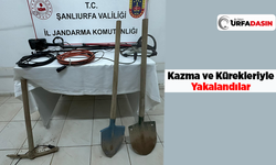 Suruç'ta 4 Defineci Suçüstü Yakalandı