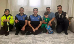 Otomobilin Çarptığı Bahoz Ali'ye Polis Amcalarından Ziyaret