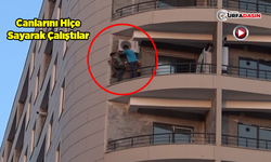 Balkona File Takmaya Çalışırken Yürekler Ağza Geldi