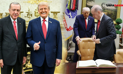 Erdoğan İle Trump'ın Tarihi Görüşmesinden Tarihi Fotoğraf