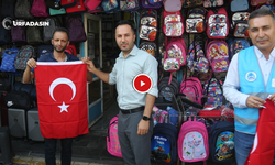 Eyyübiye'de Gaziler Gününde Esnafa Bayrak Dağıtıldı