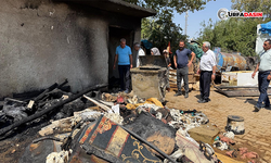 Hilvan'da Çıkan Yangında Bir Ev Küle Döndü
