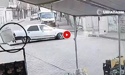 Şanlıurfa'da Geri Geri Manevra Yapan Sürücü Kamerasında