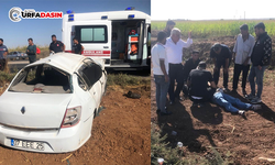 Şanlıurfa-Akçakale Yolunda otomobil Devrildi: 2 Yaralı