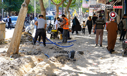 Şanlıurfa'da Yayalaştırılan Divanyolu'nda Üstyapı Çalışması Başlatıldı
