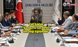 Şanlıurfa’da Eğitimin Son Durumu Detaylıca Ele Alındı
