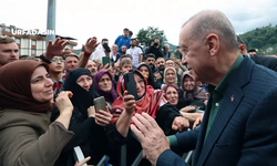 Cumhurbaşkanı Erdoğan'a Memleketinde Sevgi Seli