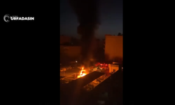 Viranşehir'de Park Halindeki Traktör Alev Alev Yandı