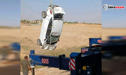 Urfa'da El Freni Çekilmeyen Otomobil Pert Oldu