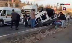 Şanlıurfa-Suruç Yolunda Otomobil Devrildi: 4 Kişi Yaralandı