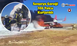 Şanlıurfa'da Uçak Kazası Tatbikatı Gerçeği Aratmadı
