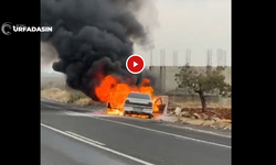 Şanlıurfa Halfeti'de Seyir Halindeki Otomobilde Önce Patlama Oldu Sınra Yangın Çıktı