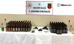 Şanlıurfa’da Kaçak Alkol ve Tabancalar Yakalandı