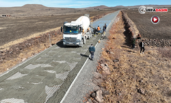 Şanlıurfa Kırsalındaki 12 Kilometrelik Yol, Betonla Yenilendi