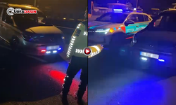 Şanlıurfa'da Çakarlı Lambalı Araç ve Sürücüsüne Görülmemiş Ceza