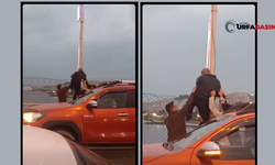 Şanlıurfa Birecik Köprüsü'nde Direğe Çıkıp Canına Kıymak İstedi