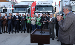 Şanlıurfa'dan Gazze'ye 4 Tır Dolusu Yardım, Dualarla Gönderildi