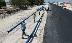 Şanlıurfa’da İçme Suyu Şebekelerini Döşeme Çalışmaları Devam Ediyor