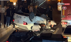 Şanlıurfa'da Akşam Trafiğinde Otomobil Devrildi: Yaralılar Var