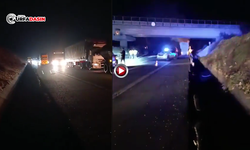 Şanlıurfa Otobanında Tır Alev Aldı: Yol Ulaşıma Kapandı