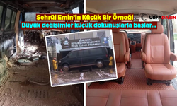 Şanlıurfa Büyükşehrin Selde Zarar Gören ve Atıl Durumdaki Minivan Tipi Araç Tamir Edildi Yeniden Hizmete Girdi